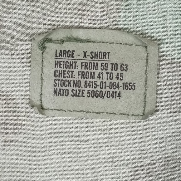 US Military BDU Combat Coat Woodland Camo Large X Short Mens Field Jacket - Picture 3 of 9